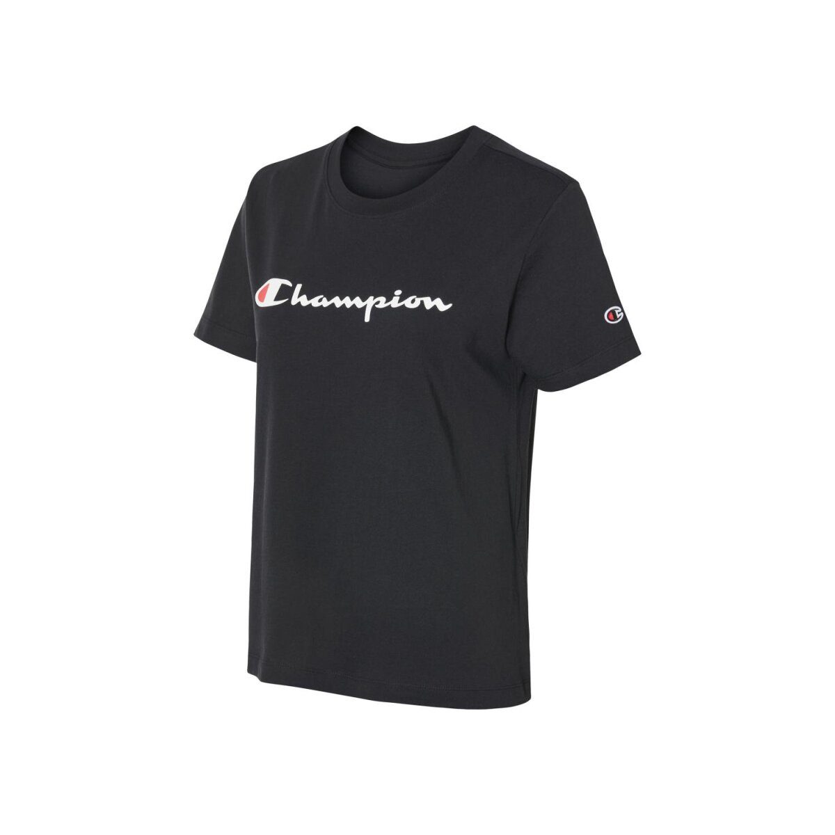 CHAMPION women's T-shirt made of pure cotton (black, S)