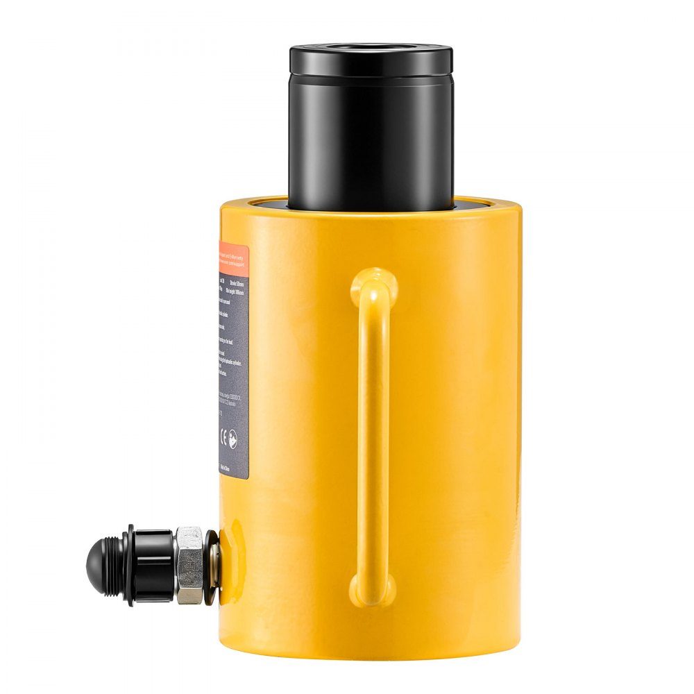 Hydraulic Cylinder Jack Capacity 30 Ton Hydraulic Cylinder 50mm Stroke Single Acting Portable Yellow Hydraulic Cylinder Hollow Piston Jack Hydraulic Bottle 10.8kg for Rigger Manufacturer