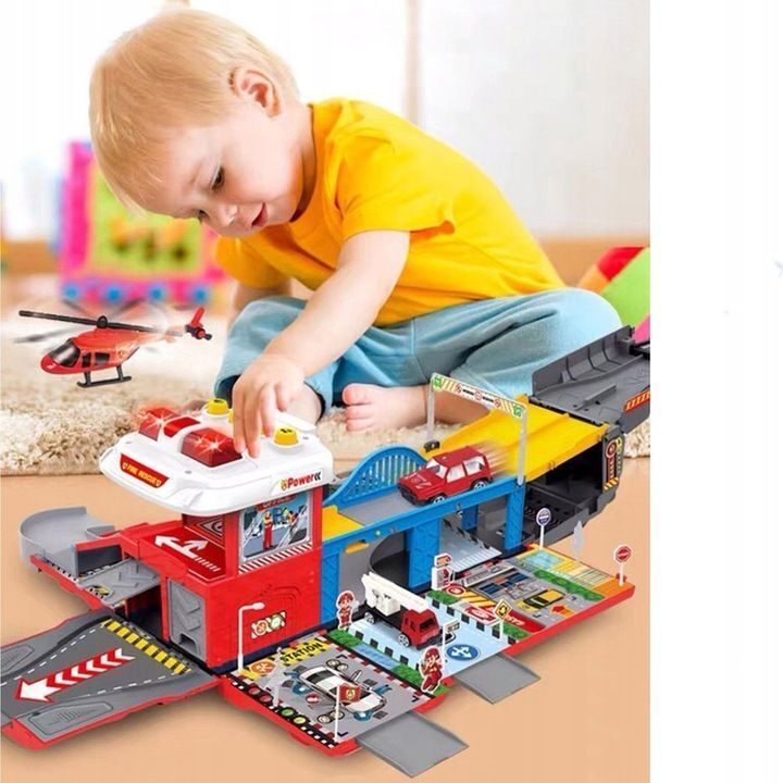 Interactieve kinderspeelgoedbrandweerkazerne XXL-set