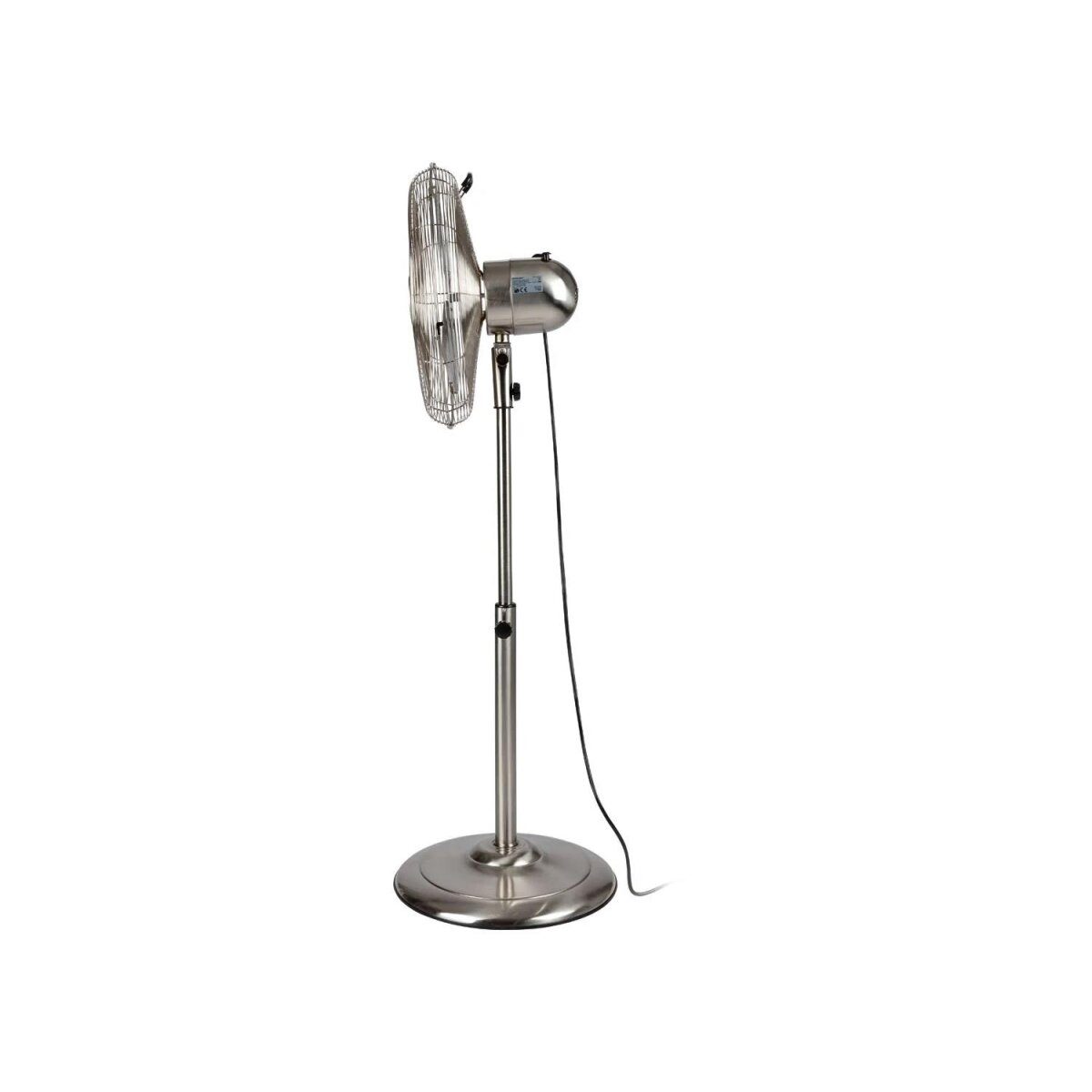 SILVERCREST® pedestal fan "SSVM 40 B2", made of metal, with wide base (brushed nickel)