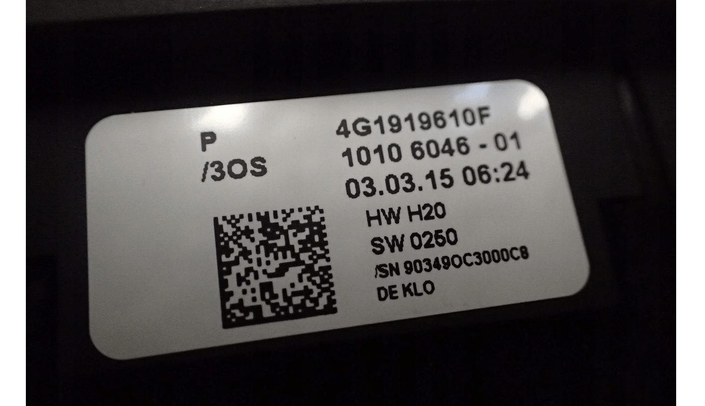 Audi A6 C7 4G Radiosteuerung 4G1919610F MMI Bedienfeld Navigation
