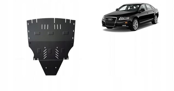 Protection anti-encastrement du capot moteur en acier Audi A6 C6 04-11 sans conversion de panneau latéral avec kit de matériel de complément Protection anti-encastrement du capot moteur en acier Audi A6 C6 04-11 sans conversion de panneau latéral avec kit de matériel de complément