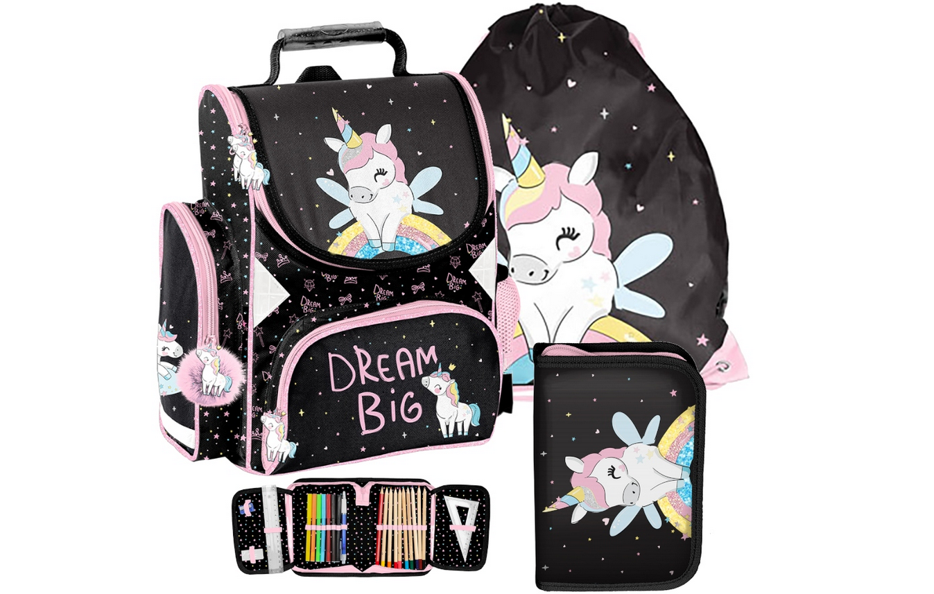 Schulranzen Rucksack Rucksack Schultüte Einhorn