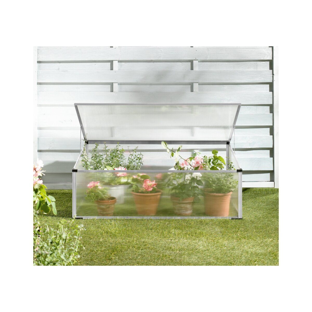 Frühbeet für den Garten, mit Aluminiumrahmen