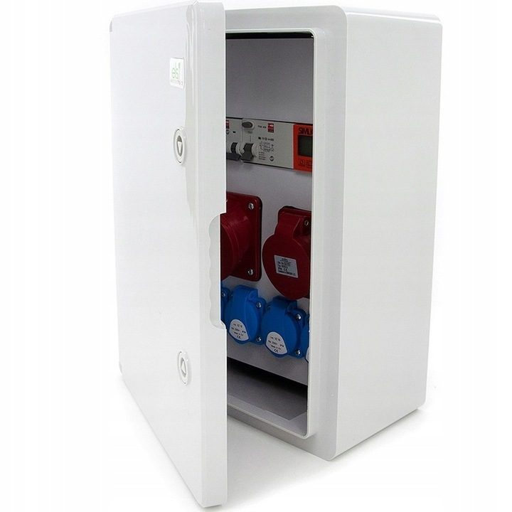 Electrical wall distributor 1x 16A / 32A 4x230V complete set of construction power distributors, lockable