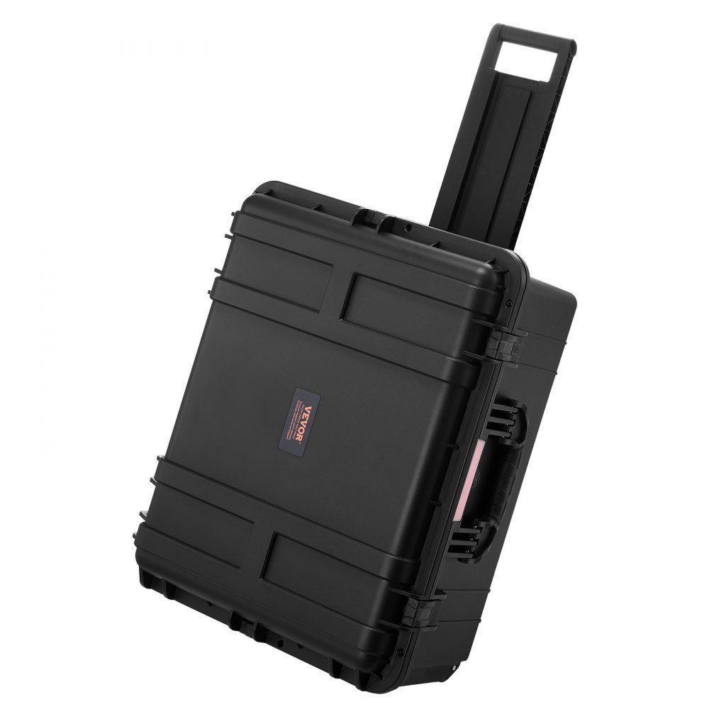 Valise à coque rigide de 3,5 pieds cubes, valise trolley à coque rigide avec roulettes et poignée de traction rétractable, IP67-Schutzkoffer étanche avec 4 clips, 4 trous de cadenas et insert en mousse