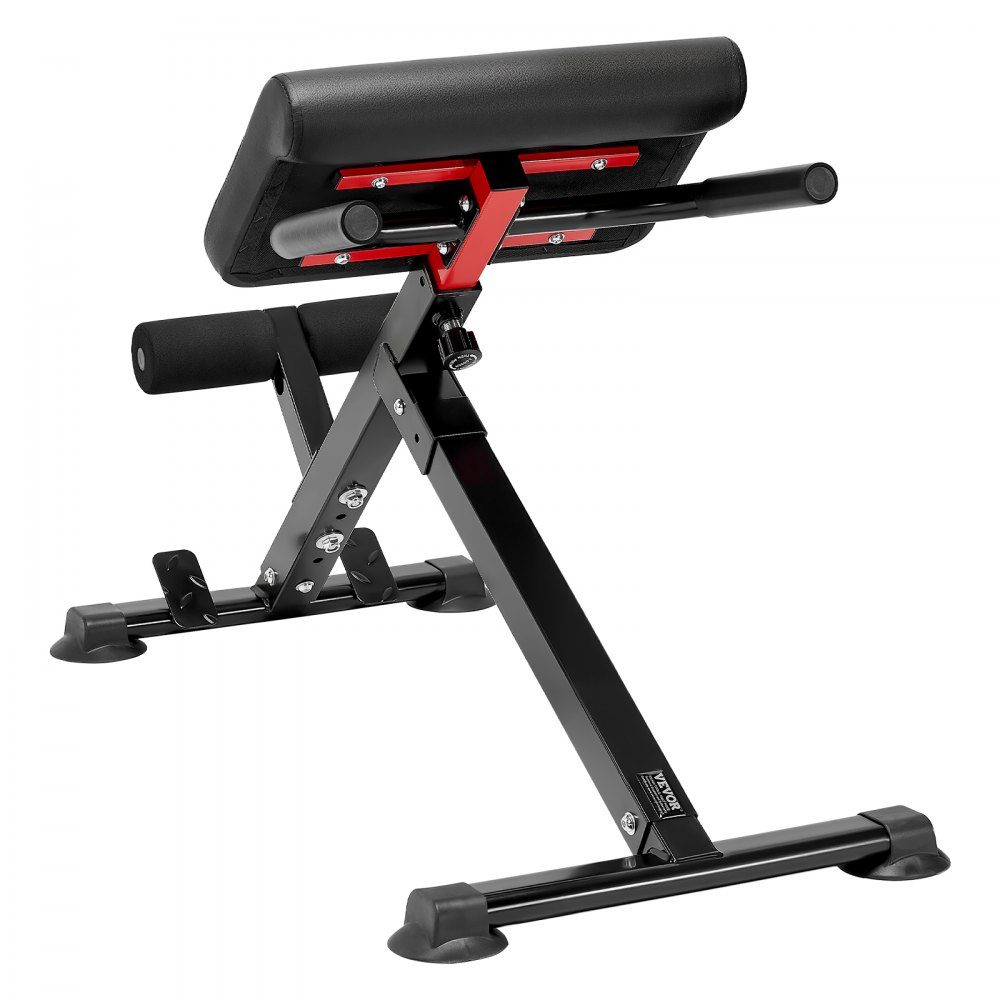 Roman Chair hyperextension bench back stretcher 113 kg, robust and foldable extension machine, training device for back muscle training, fitness weight bench for the home gym