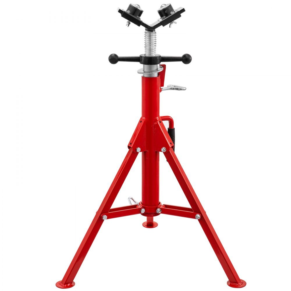 Pipe support with 2 ball transfer V head 1107A, folding pipe stand, 2.04 ton pipe rod, height adjustable