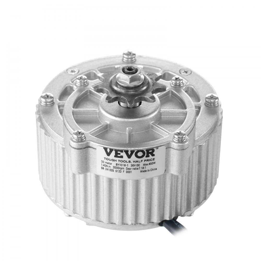 450W Brushed DC Electric Motor - 36V 3000RPM Motor with Upgraded Speed ​​Controller and Thumb Throttle Kit, Electric Motor for Go Karts, E-Bikes, Motorcycles, Scooters