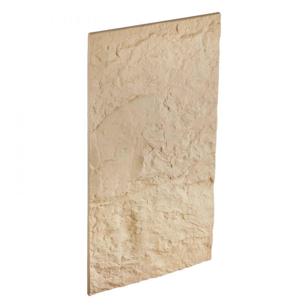 Lot de 4 panneaux muraux 3D 120 x 60 cm - Imitation pierre naturelle - Décoration murale - Surface de 2,97 m² - Décoration intérieure pour plafond, chambre à coucher, salon, salle de jeux - Pierre jaune