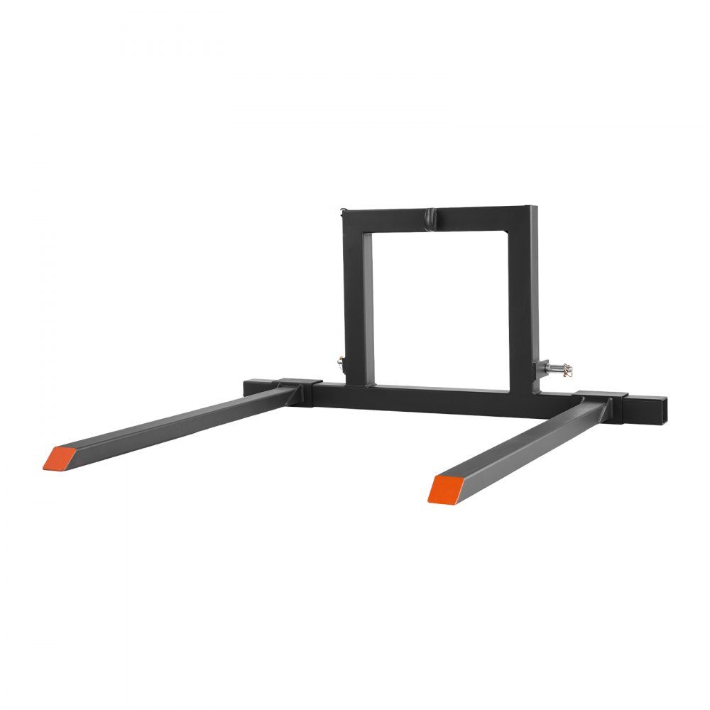 Pallet fork 680 k, 3-point clamping fork carrier, 1280 mm total length, forks mit 735-1170 mm adjustable fork width, quick coupling attachments for category 1 tractors