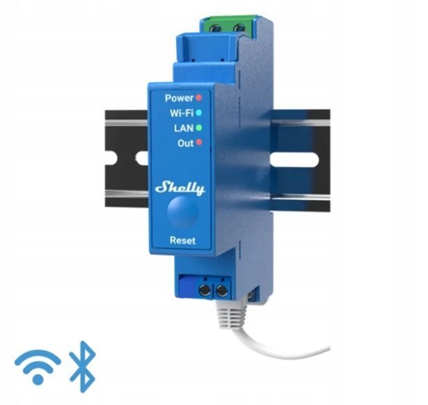 Shelly Pro 1 DIN-rail WIFI/LAN-relaisschakelaar, wandgemonteerd elektrisch verdeelbord, meterkast