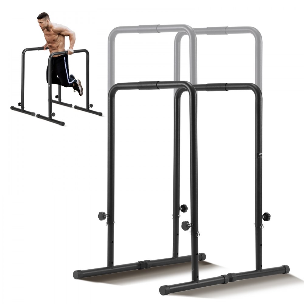 Dip Bars Station de support de trempage avec hauteur réglable, station de barre de trempage d'entraînement de fitness de 200 kg, stabilisateur, support de pompes parallèles, barres parallèles d'entraînement de force dans la salle de sport à domicile Dip Bars Station de support de trempage avec hauteur réglable, station de barre de trempage d'entraînement de fitness de 200 kg, stabilisateur, support de pompes parallèles, barres parallèles d'entraînement de force dans la salle de sport à domicile