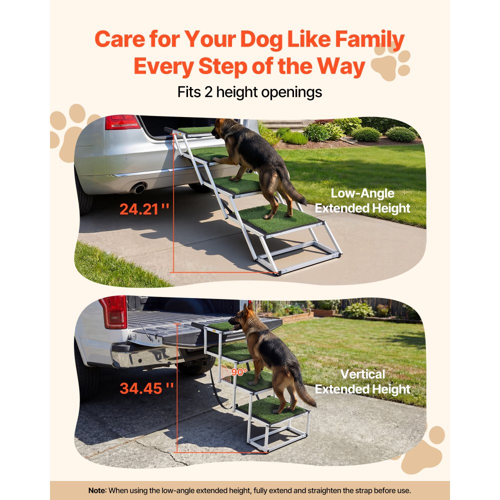 Hundetreppe Auto klappbar 4-stufig, extra breite Hunderampe für große Hunde mit rutschfester Oberfläche, tragbare Einstiegshilfe für Auto, SUV, LKW, Hochbett, Sofa, belastbar bis 90 kg Hundetreppe Auto klappbar 4-stufig, extra breite Hunderampe für große Hunde mit rutschfester Oberfläche, tragbare Einstiegshilfe für Auto, SUV, LKW, Hochbett, Sofa, belastbar bis 90 kg