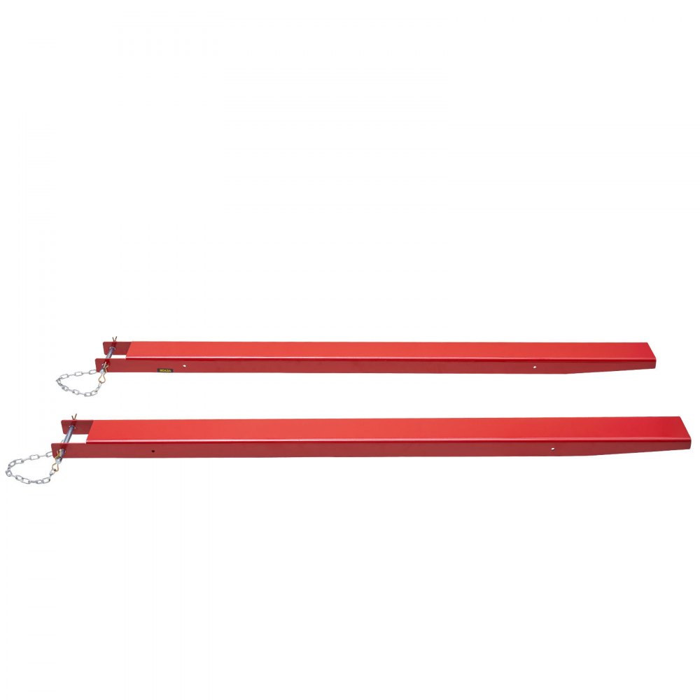 Lot de 2 rallonges de fourche, extension de dents de 2 090 mm, capacité de charge de 1,815 tonnes, dents de fourche en acier au carbone Q235, conception monobloc, extension de fourche à palette compatible avec les fourches de 106 mm Lot de 2 rallonges de fourche, extension de dents de 2 090 mm, capacité de charge de 1,815 tonnes, dents de fourche en acier au carbone Q235, conception monobloc, extension de fourche à palette compatible avec les fourches de 106 mm