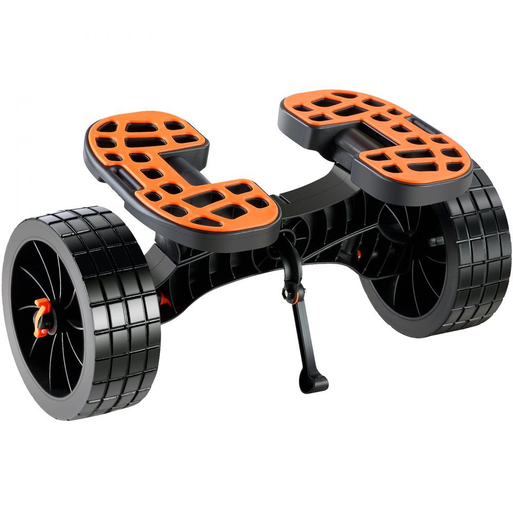 Kayak Cart, Aluminum Alloy Canoe Cart, 655 x 305 x 310mm, Load 145kg, Double Strap Design, Accessories for Boat Cart, Kayak, Canoe, Transport Cart, Trolley, Surf Cart, Boat Trailer, Folding Boat