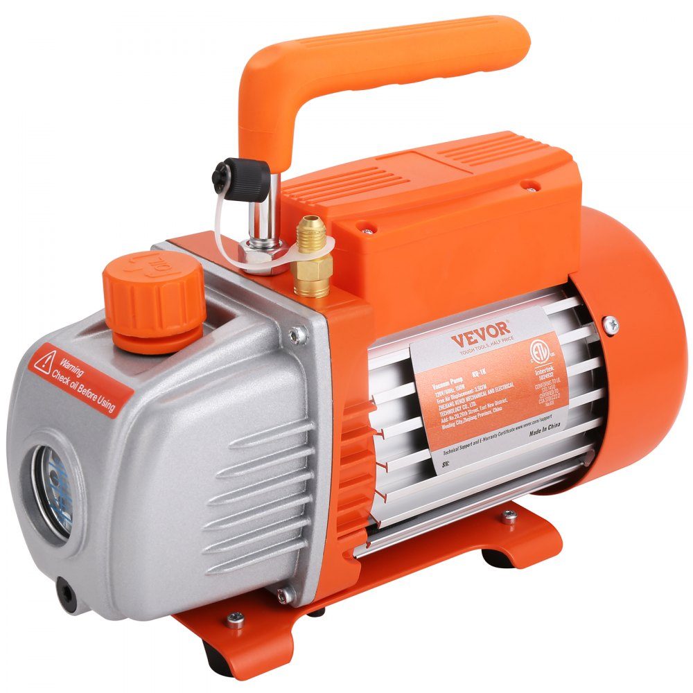 Vakuumpumpe mit 19 l Vakuumkammer, 100 l/min Vakuumpumpe, 150 W AC, 220 V/50 Hz, 1440 U/min, 5 Pa, 250 ml Ölkapazität, HVAC-Vakuumausrüstung, Kühlvakuumpumpe für die Holzstabilisierung, Harzentgasung