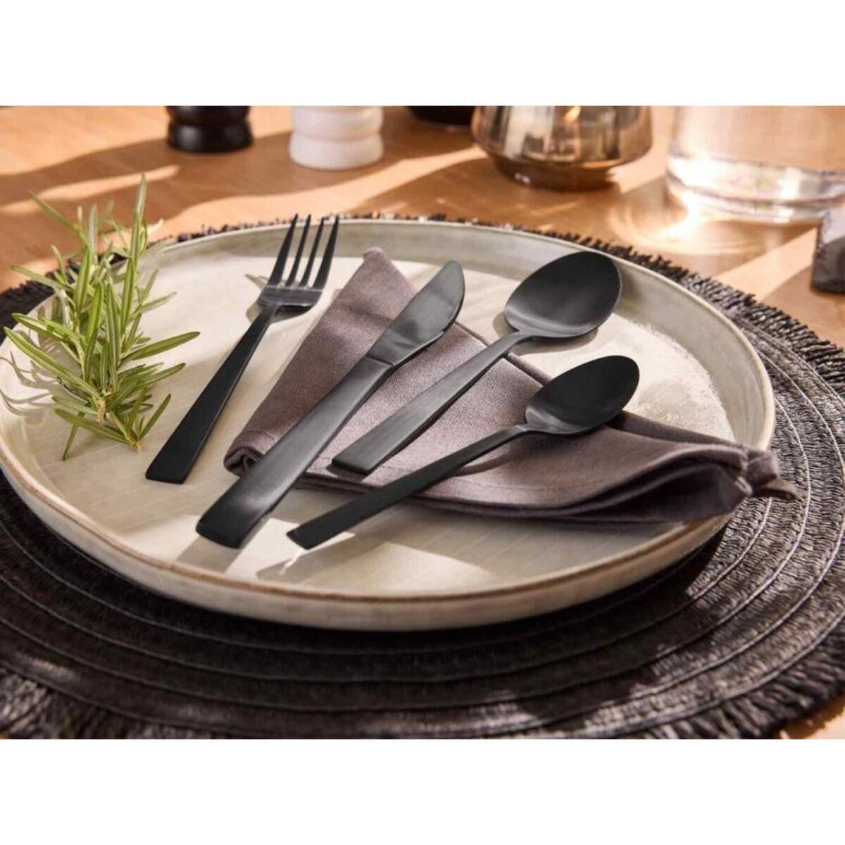 SILVERCREST® Besteck, aus Edelstahl, schwarz
