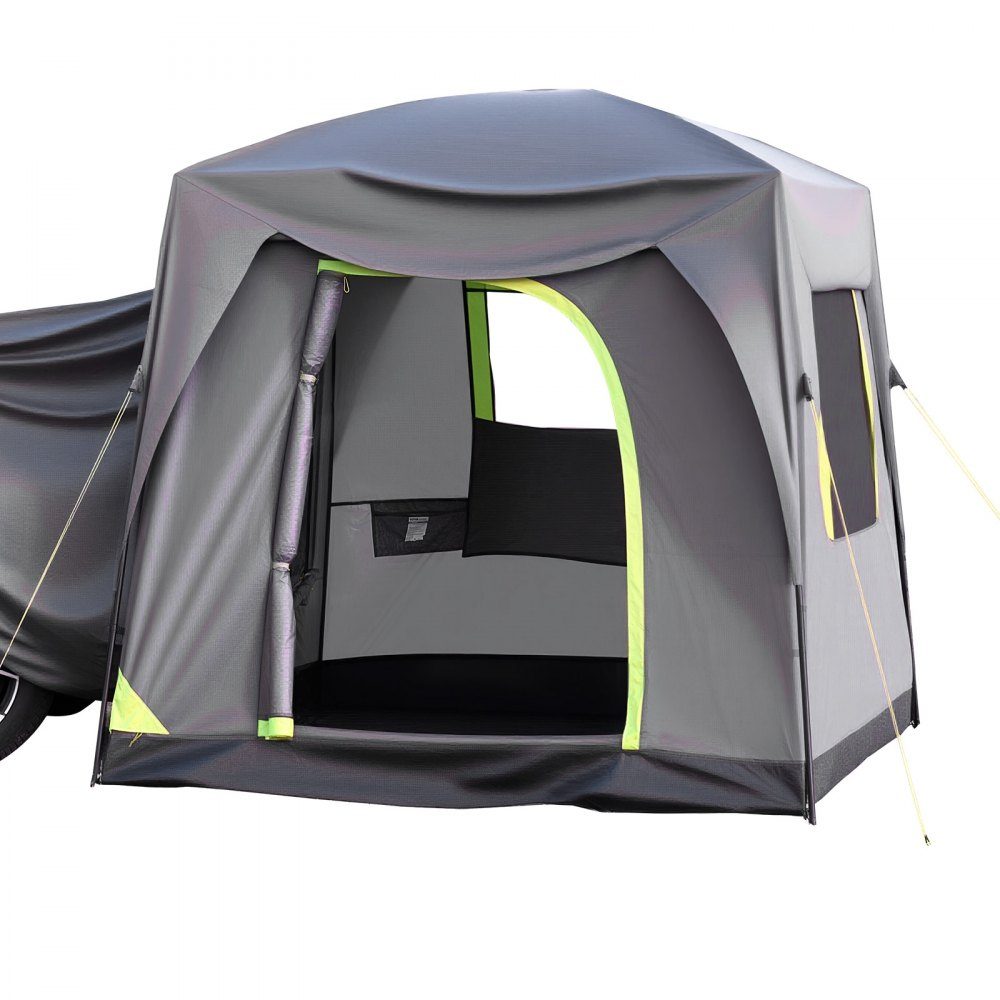 SUV Tent Camping Car Tent (248x308x230cm) Waterproof PU2000 Spacious Double Layer Design for 5-8 People SUV Camping Tent with Windows and Mesh Windows Rain Canopy and Bag