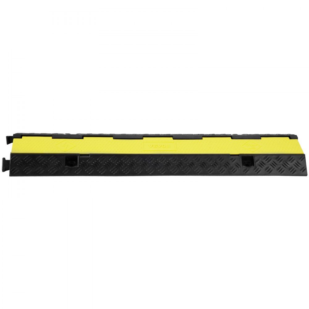Kabelbeschermingsmat, kabelgoot, zwart, kabelgoot voor buiten, 3 stuks, 2-kanaals slangbrug, kabelbrug, overloopbeveiliging, 98 x 24 x 4,5 cm