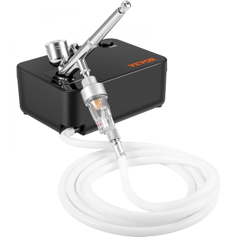 Kit aérographe double action avec pistolet à peinture, compresseur d'air 30 psi ± 15 % 230 V pour maquillage, manucure, tatouage, conception de peinture, artisanat, décoration alimentaire