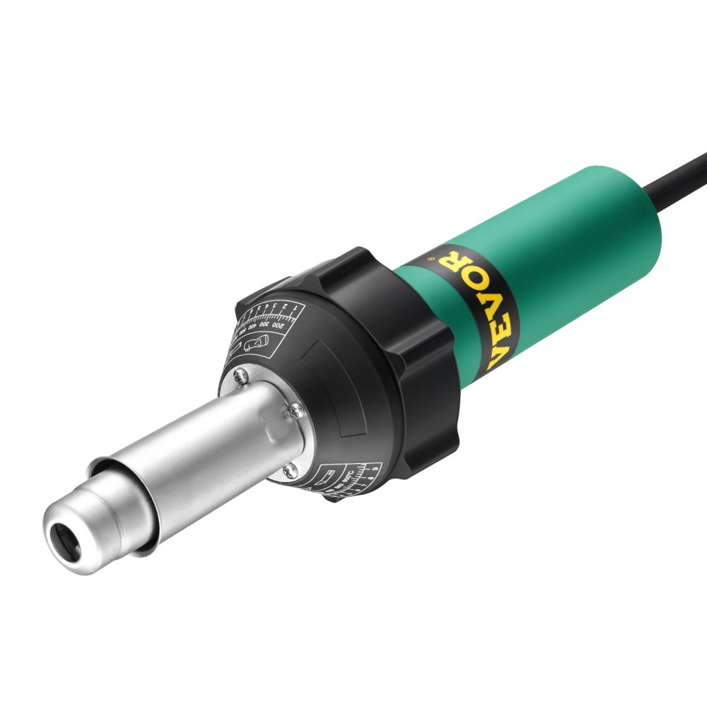 Hetelucht-kunststoflasapparaat, 1600 W heteluchtpistool, 50-600 ° C PVC TPO-vinyllasbrander, heteluchtlasapparaatset met 11 accessoires - gereedschapskist, mondstuk, roller, messen voor PP/PE/PVC Hetelucht-kunststoflasapparaat, 1600 W heteluchtpistool, 50-600 ° C PVC TPO-vinyllasbrander, heteluchtlasapparaatset met 11 accessoires - gereedschapskist, mondstuk, roller, messen voor PP/PE/PVC