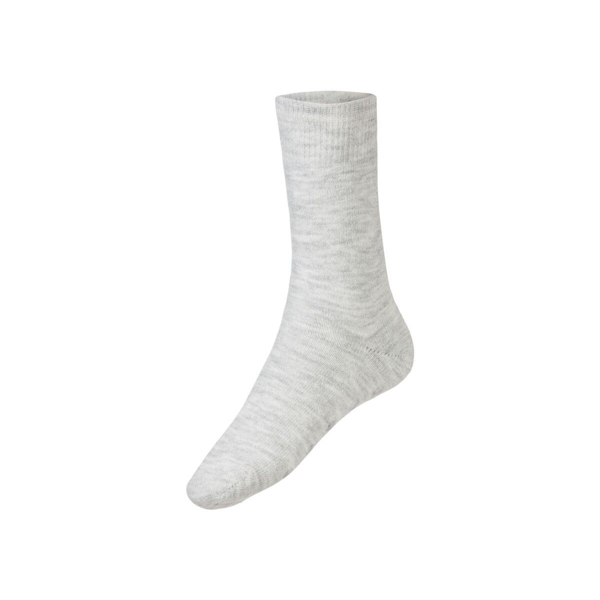 esmara® women's thermal socks, 2 pairs, soft and warming (pink motif/light gray melange, 35-38)
