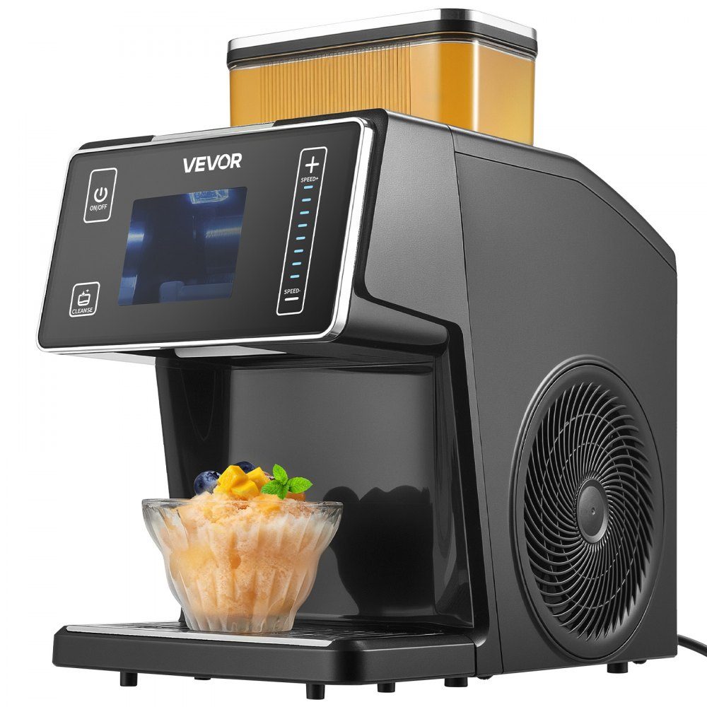 Snowflake Ice Machine, 20kg/day Ice Shaving Machine, Ice Shaver with Stainless Steel Blade, Electric Bingsu Machine with 0.8L Tank, 90 Quick Cooling, for Small Events at Home