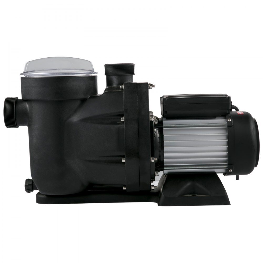 Swimming pool pump 750 W 1 HP pool pumps max. flow 19200 L/H filter pump speed 3450 rpm circulation pump max. temperature 50° C water pump pool ideal for swimming pools thermal baths SPA