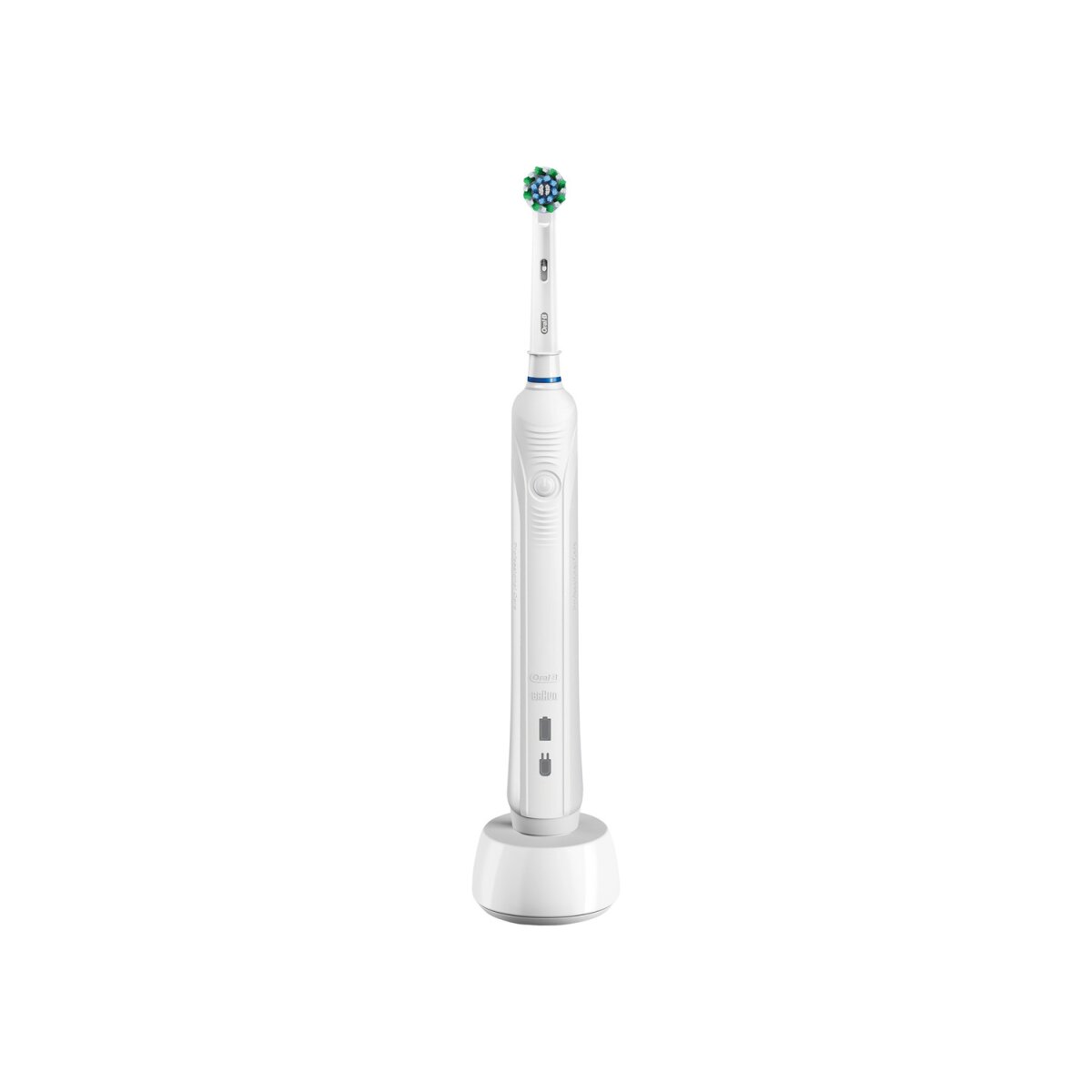Elektryczna szczoteczka do zębów Oral-B „Pro1 Clean” ze stacją ładującą (biała) Elektryczna szczoteczka do zębów Oral-B „Pro1 Clean” ze stacją ładującą (biała)