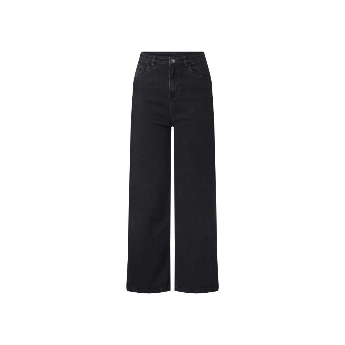 Esmara Kids Jeans pour enfants, jambe large (Noir, 158/164)