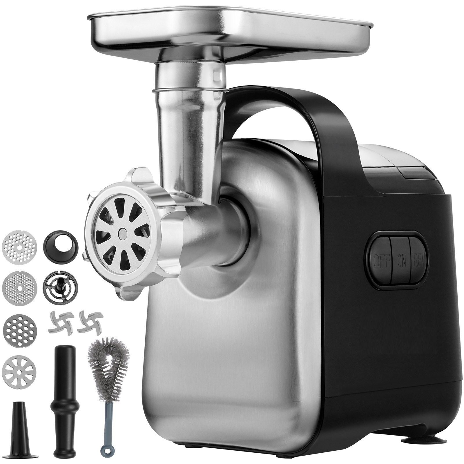 Hachoir à viande électrique 550 W - Machine à viande en inox d'une capacité de 3 kg/min