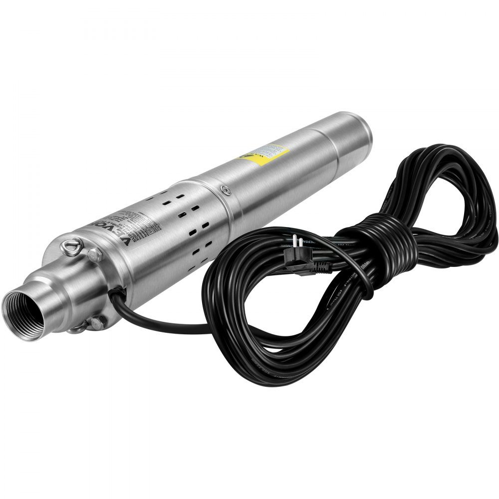 76 mm diepe bronpomp 550 W bronpomp max. debiet 35 L/min dompelpomp max. afleverhoogte 108 m. Dompelpomp zandbestendig
