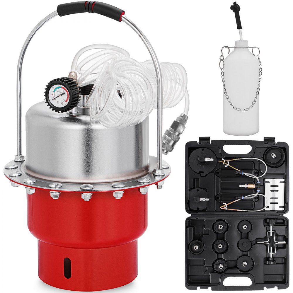 Purgeur de frein 5L, purgeur de frein freins 4,5CFM, purgeur de frein à air comprimé 370cm