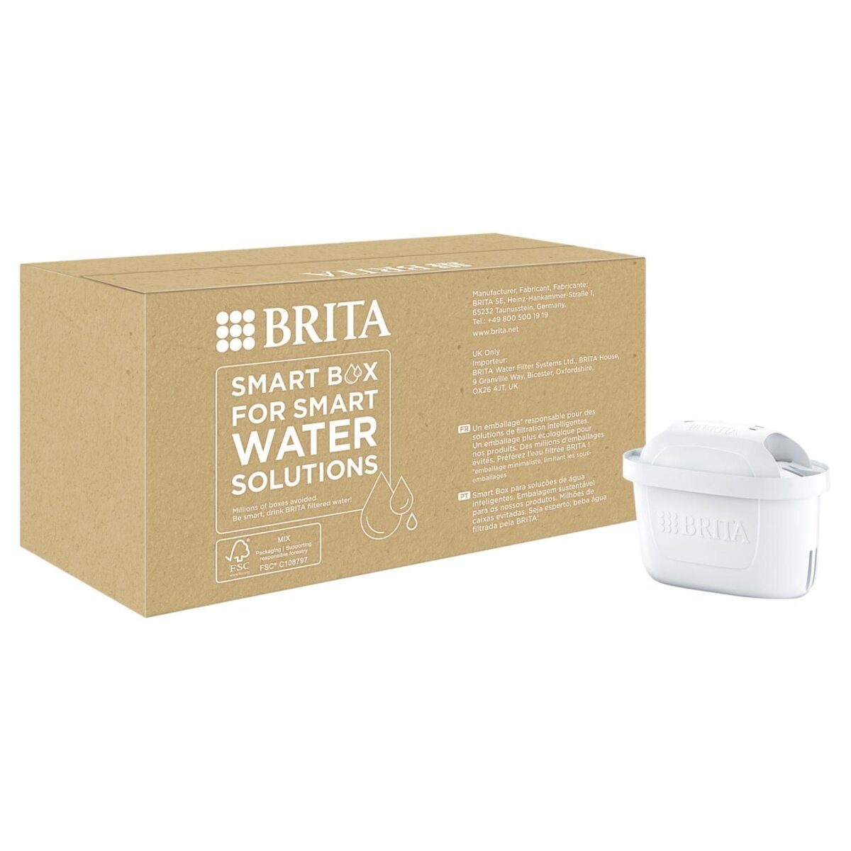 BRITA vervangingspatronen waterfilter Pure Performance Pack »Maxtra Pro Pure«, 6 stuks