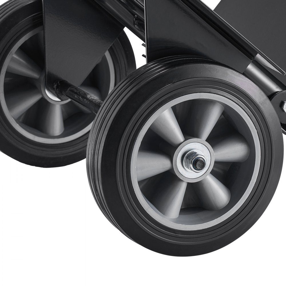Diable, capacité de charge 272 kg, chariot de transport 480x460x1200mm, chariot portable avec sangle d'arrimage, rouleau de transport, chariot empilable, chariot de transport pour maison, bureau, entrepôt, supermarché