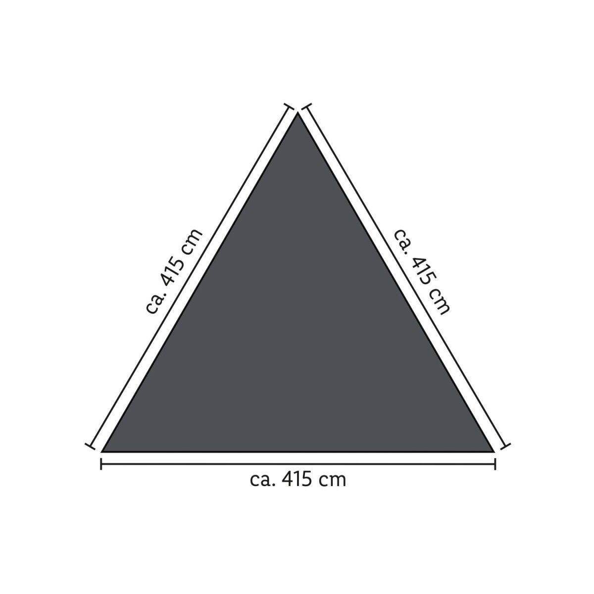 LIVARNO home awning, triangular, anthracite good