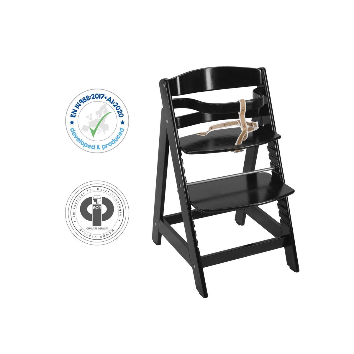 roba Kinderhochstuhl »Sit Up III«, mitwachsend und ergonomisch (schwarz) gut