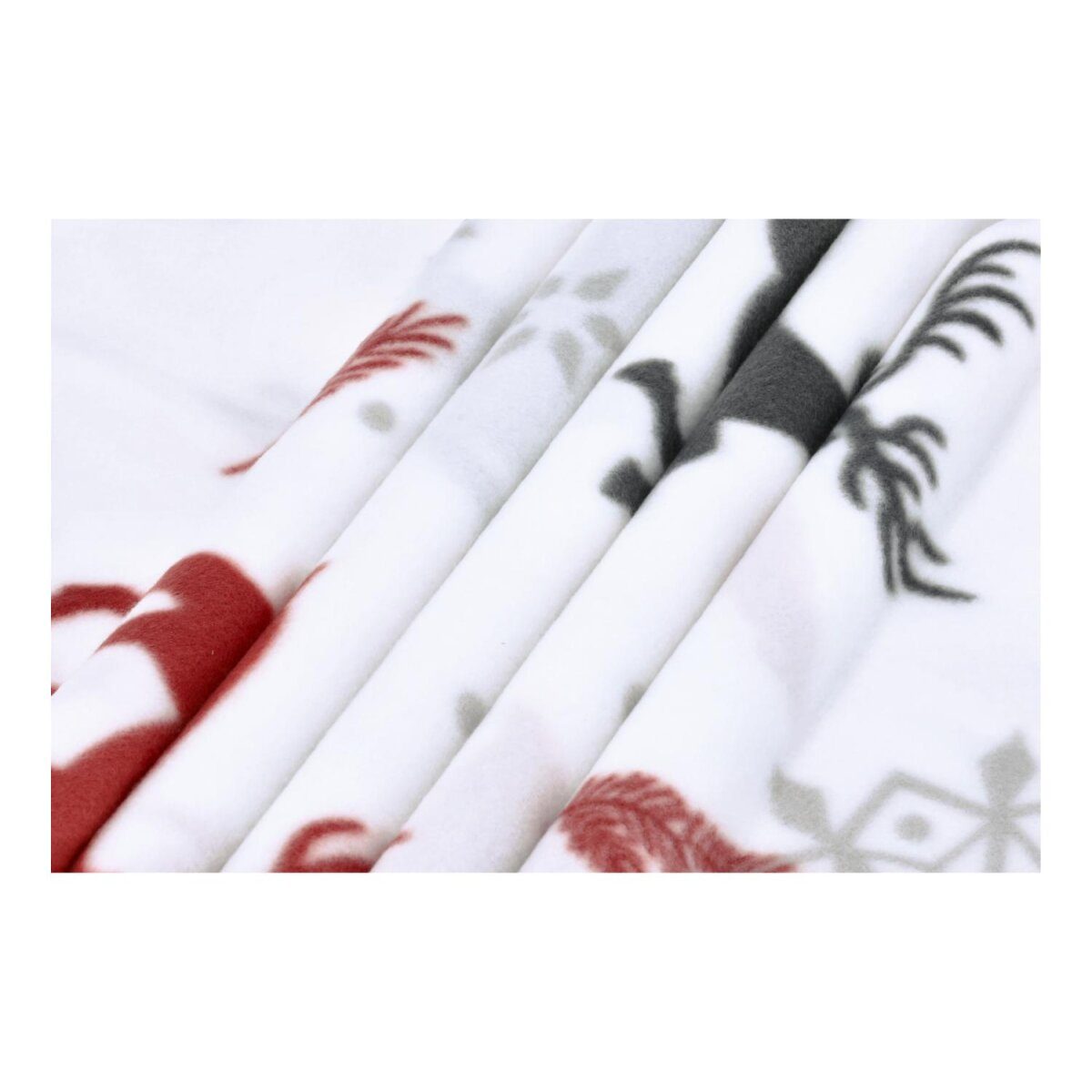 LIVARNO® Bettwäsche Fleece, 200 x 220 cm (Hirsche weiß)