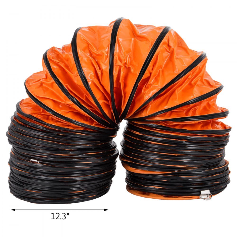 6kg air transport hose, 7.6m warm air hose, -20-180°F ventilation hose, 35 x 34 x 26cm construction site hose