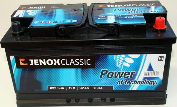 Bateria Jenox 92ah 760a P+ – Nr kat. 092 636