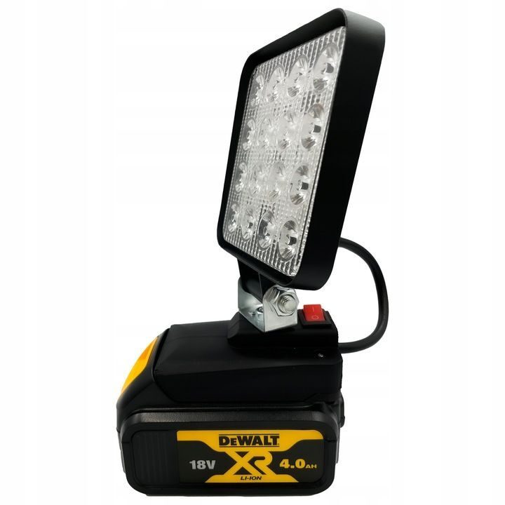 DEWALT 18V Halogen PRO Werkstattlampe LED-Adapter mit USB-Anschluss zum Aufladen