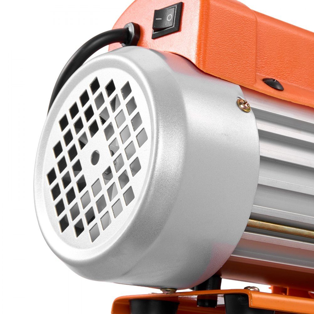 Vacuum pump, 3.5 CFM 99 L/min, 1 stage, 180W, suitable for R134a, R22 and R410a systems, 4-pole motor, for automotive air conditioning maintenance and resin degassing, including oil