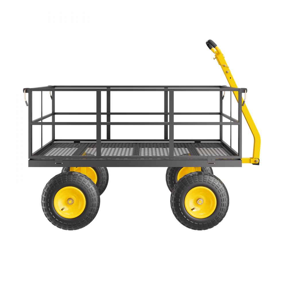 Wózek ręczny 116,8x76x43 cm, wózek transportowy, wózek ogrodowy, wózek na sprzęt, wózek ręczny 2 w 1, z oponami terenowymi, zdejmowanymi ścianami bocznymi wykonanymi z materiału siatkowego i uchwytem obrotowym o 180° Wózek ręczny 116,8x76x43 cm, wózek transportowy, wózek ogrodowy, wózek na sprzęt, wózek ręczny 2 w 1, z oponami terenowymi, zdejmowanymi ścianami bocznymi wykonanymi z materiału siatkowego i uchwytem obrotowym o 180°