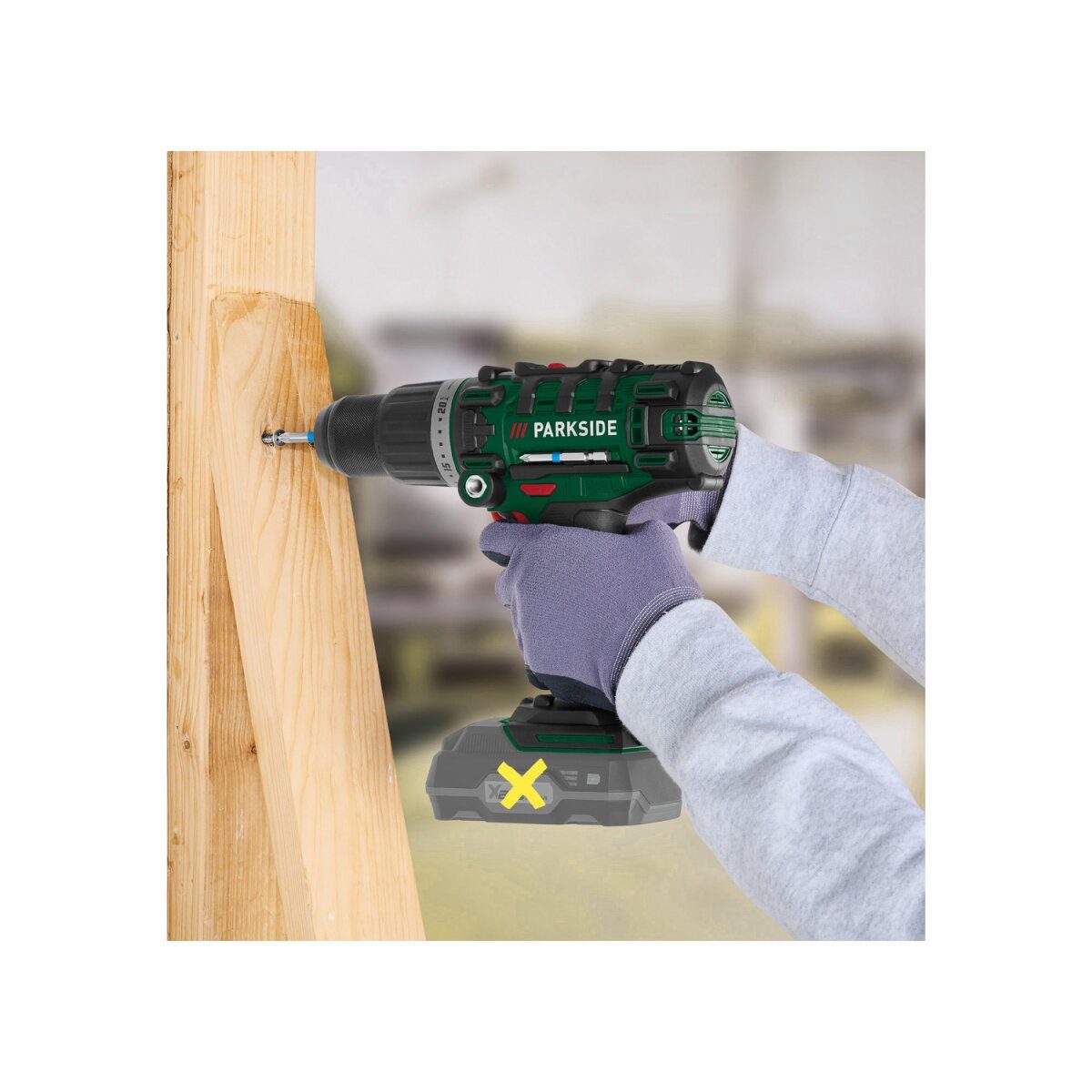 PARKSIDE® 20 V 3-in-1 cordless impact drill “PSBSA 20-Li C3”, good without battery and charger