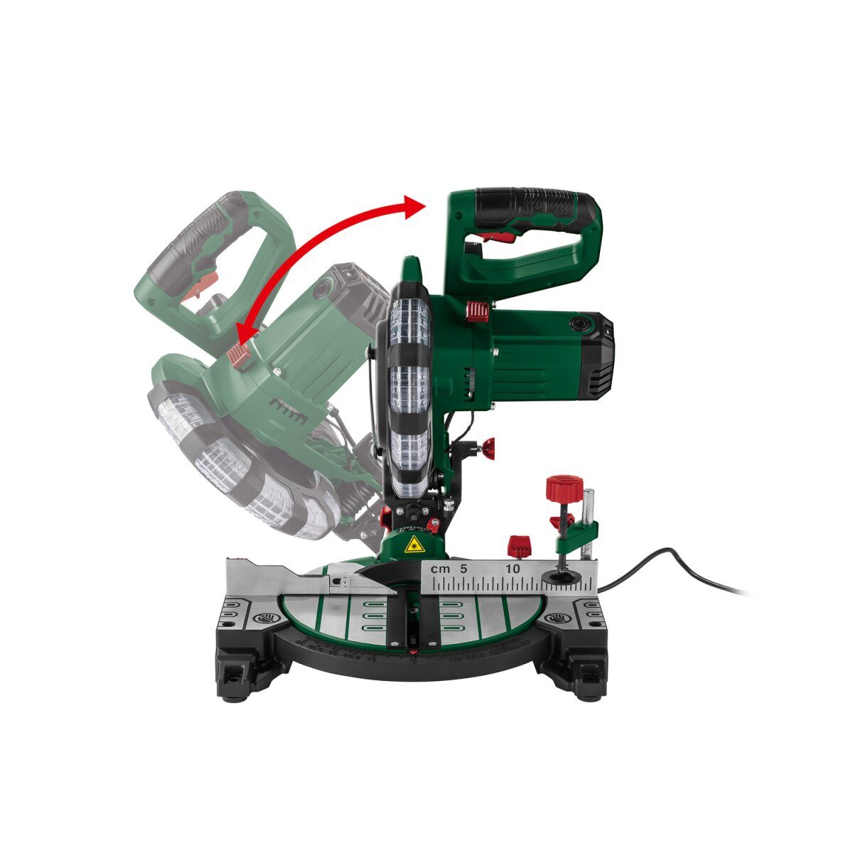 PARKSIDE® cross-cut and miter saw PKS 1500 C4, 1500 W, with laser