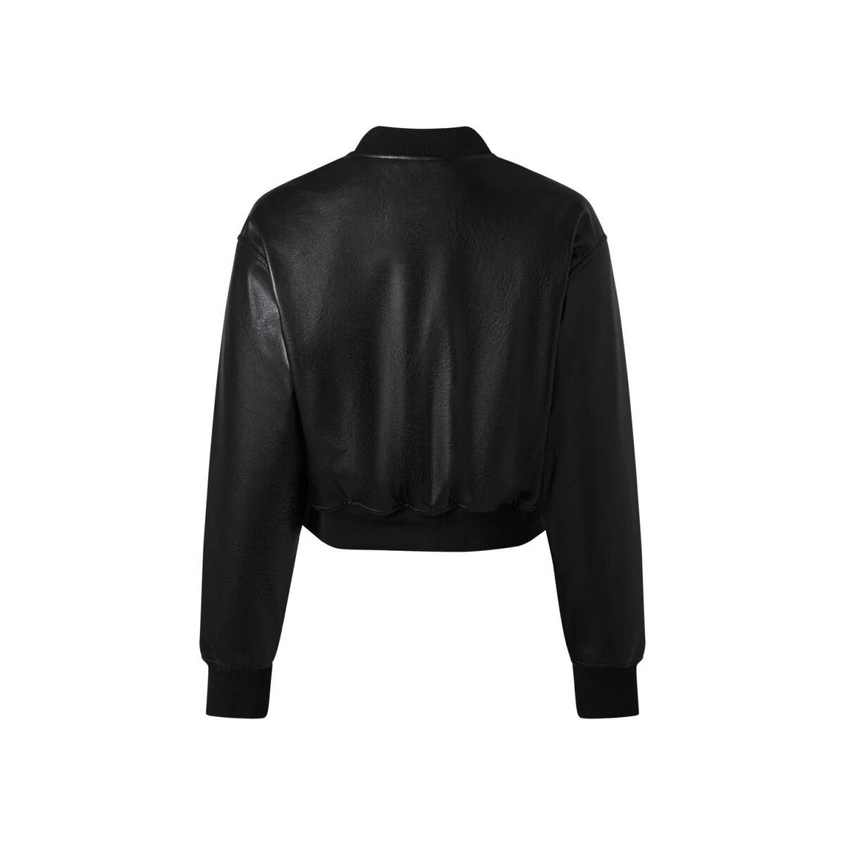 esmara® dames bikerjack, in modieuze leerlook, 36, zwart/structuur