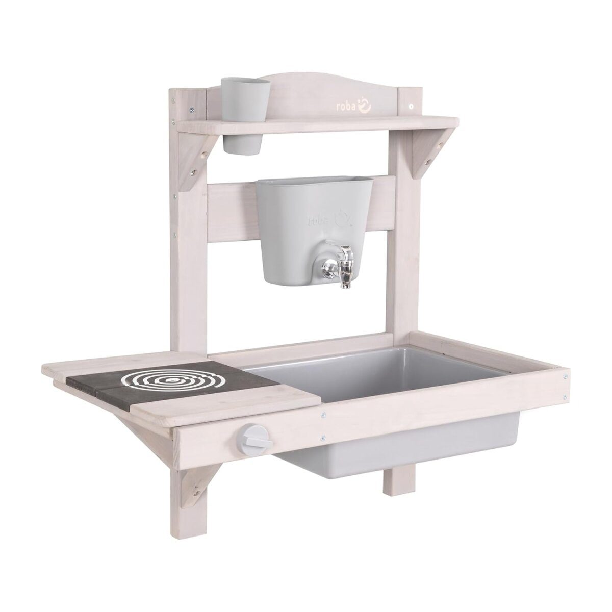 roba play and mud kitchen, for hanging, gray glazed