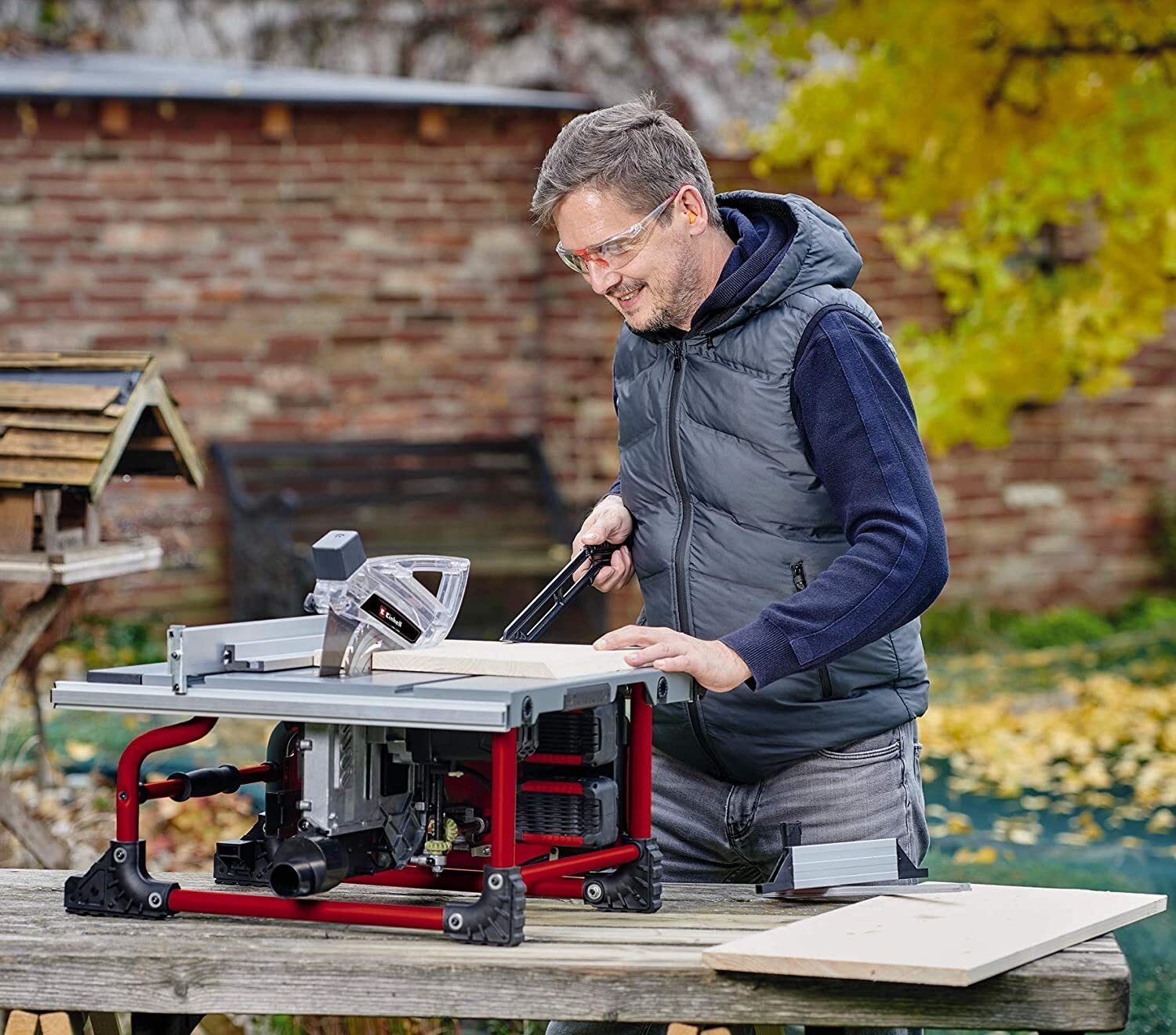 Einhell Akku-Tischkreissäge TE-TS 36/210 Li-Solo Power X-Change (Lithium-Ionen, Aluminiumtisch, Tischverlängerung, Softstart, inklusive Winkelanschlag, ohne Akku und Ladegerät)