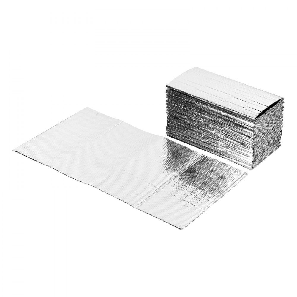 Reflective Film 16 Pack 6mm Thick Aluminum Foil Insulation Film 24" x 48" Double Layer Heat Reflective Bubble Guard Thermal Insulation Rolls for Garage Door Window RV Roof